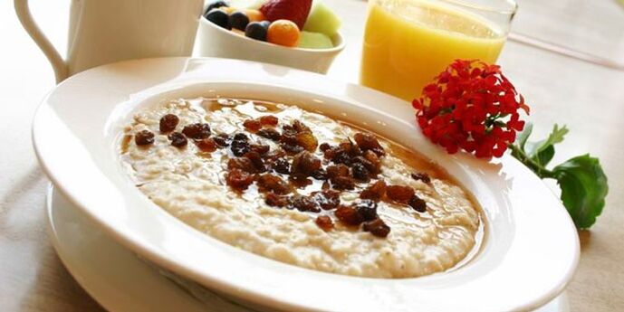 Food for weight loss on the abdomen and sides